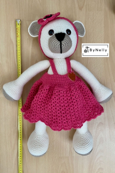 Knuffel Beer Luna – (ecru)